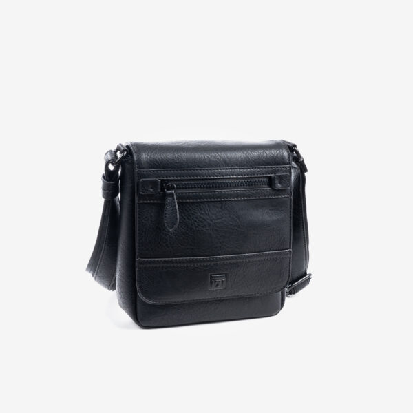 Bandolera Hombre  Negro Con Solapa  Matties