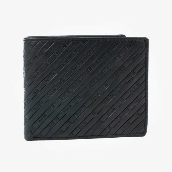 Billetero Negro Emboss Matties