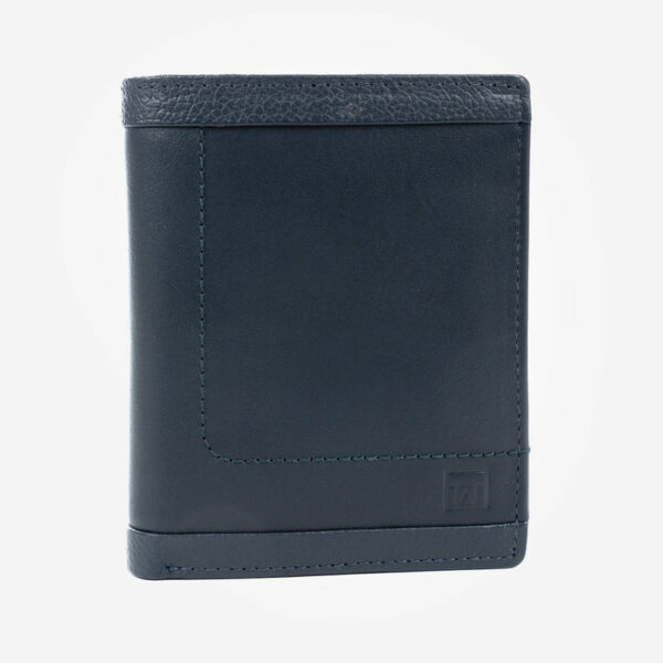 Billetero Caribu Leather Azul Marino
