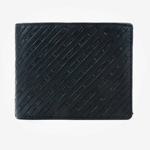 Billetero Emboss Leather Negro