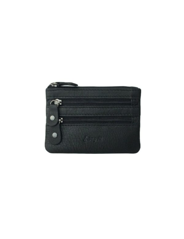 Monedero Negro 3 cremallera Adapell