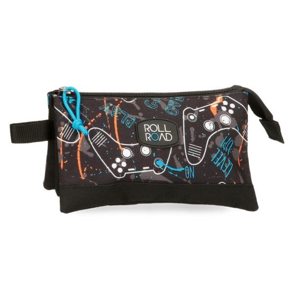 Estuche Gamers Tres Compartimentos Roll Road