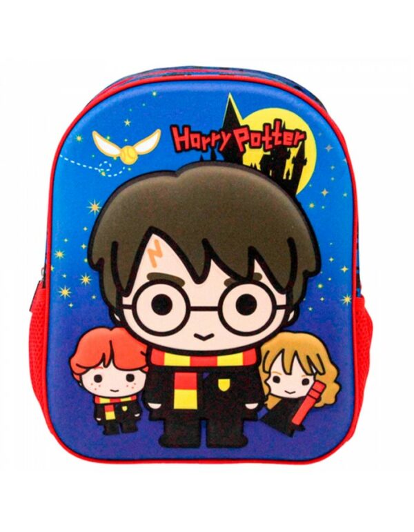 Mochila escolar Harry Potter 3D castle