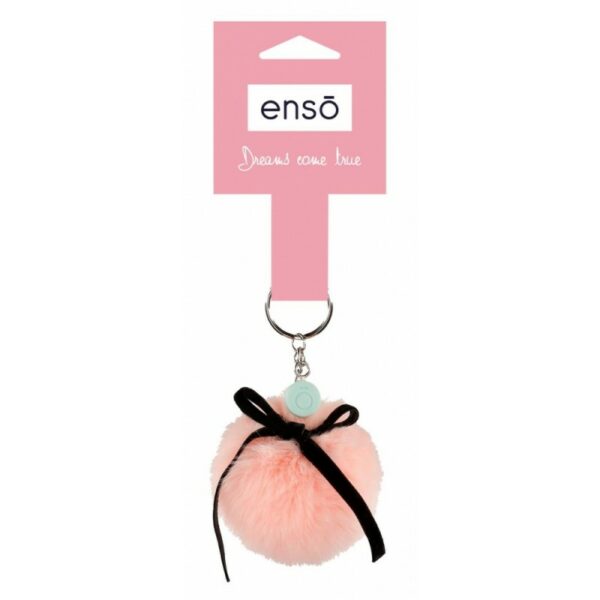 Pompom Rosa lazo negro Enso
