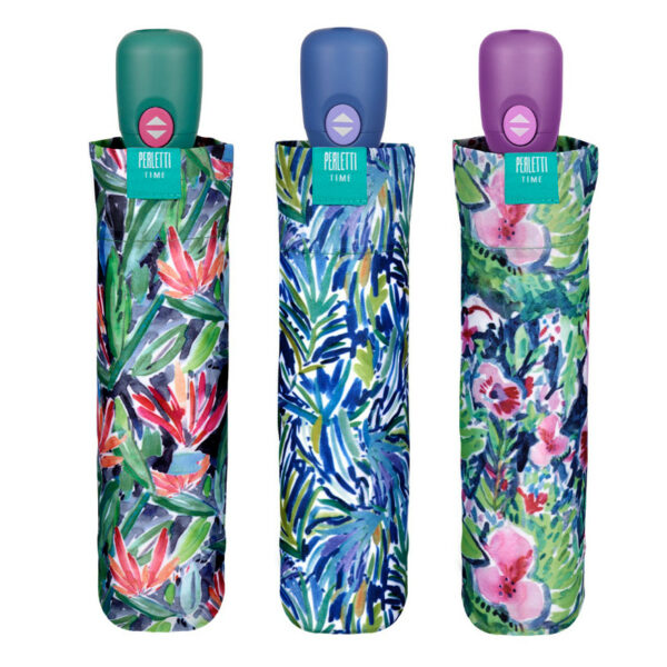 Paraguas Plegable Abre y Cierra Diseño Floral 3 colores