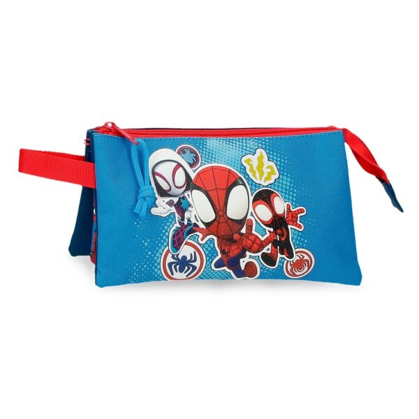 Estuche Tres Compartimentos Spidey Go Webs Go