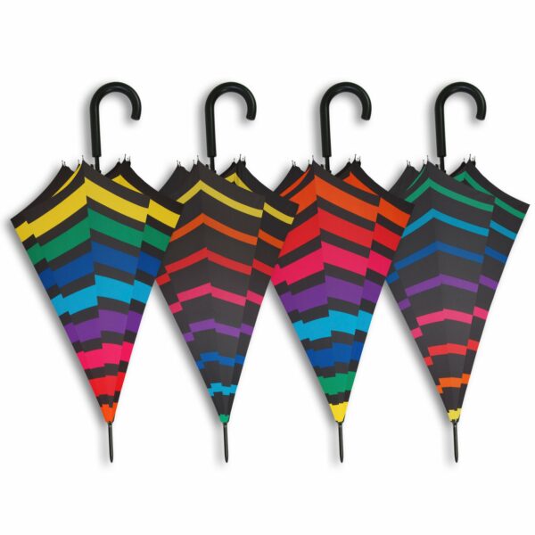 Paraguas Automático Rayas De Colores