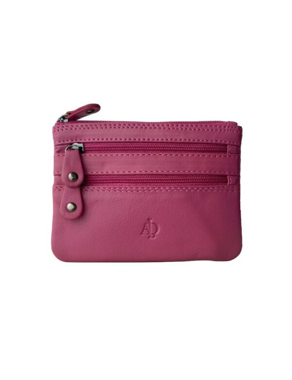 Monedero De Piel Rosa Adapell