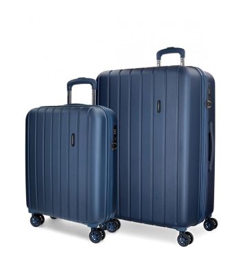 Juego Maletas Azul Marino Wood 55-65 cm Movom