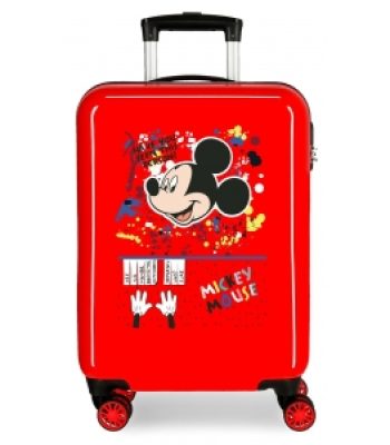 Maleta Cabina Mickey Colour Mayhem Rojo