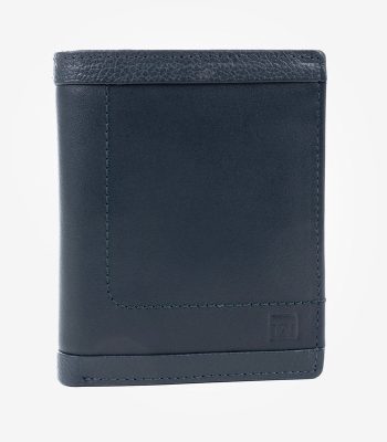 Billetero Caribu Leather Azul Marino