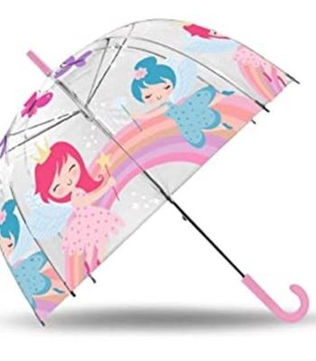 Paraguas Infantil Fairy Princesa Transparente