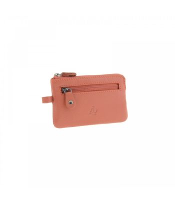 Monedero De Piel Coral Adapell