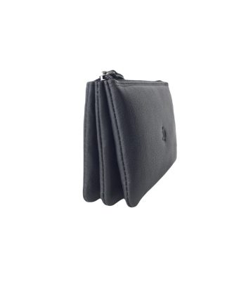 Monedero De Piel Negro Adapell