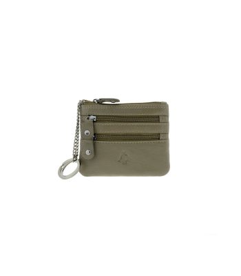 Monedero Gris 3 cremallera Adapell