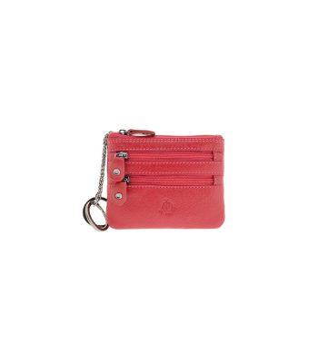 Monedero Rojo 3 cremallera Adapell