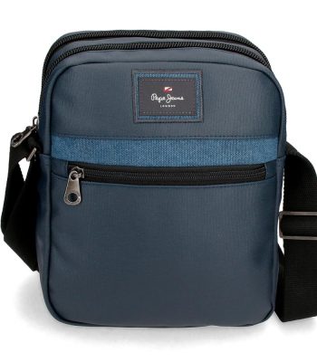Bandolera Court Azul Porta Tablet Grande Pepe Jeans