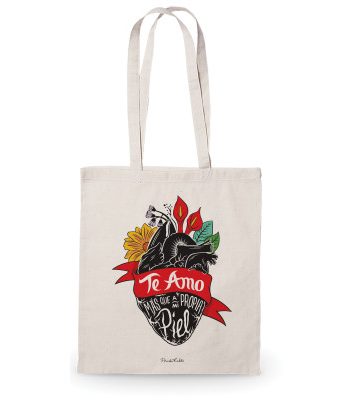 Bolsas de tela color Frida Kahlo Cuatrogotas
