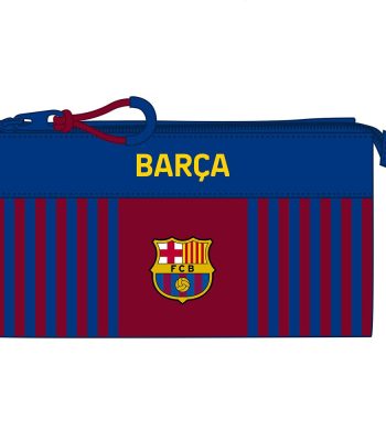 Estuche Tres Compartimento FCB Safta