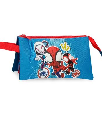 Estuche Tres Compartimentos Spidey Go Webs Go