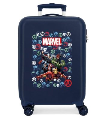 Trolley Cabina 55 Cm 4 Ruedas Rigido Avengers Team Marino